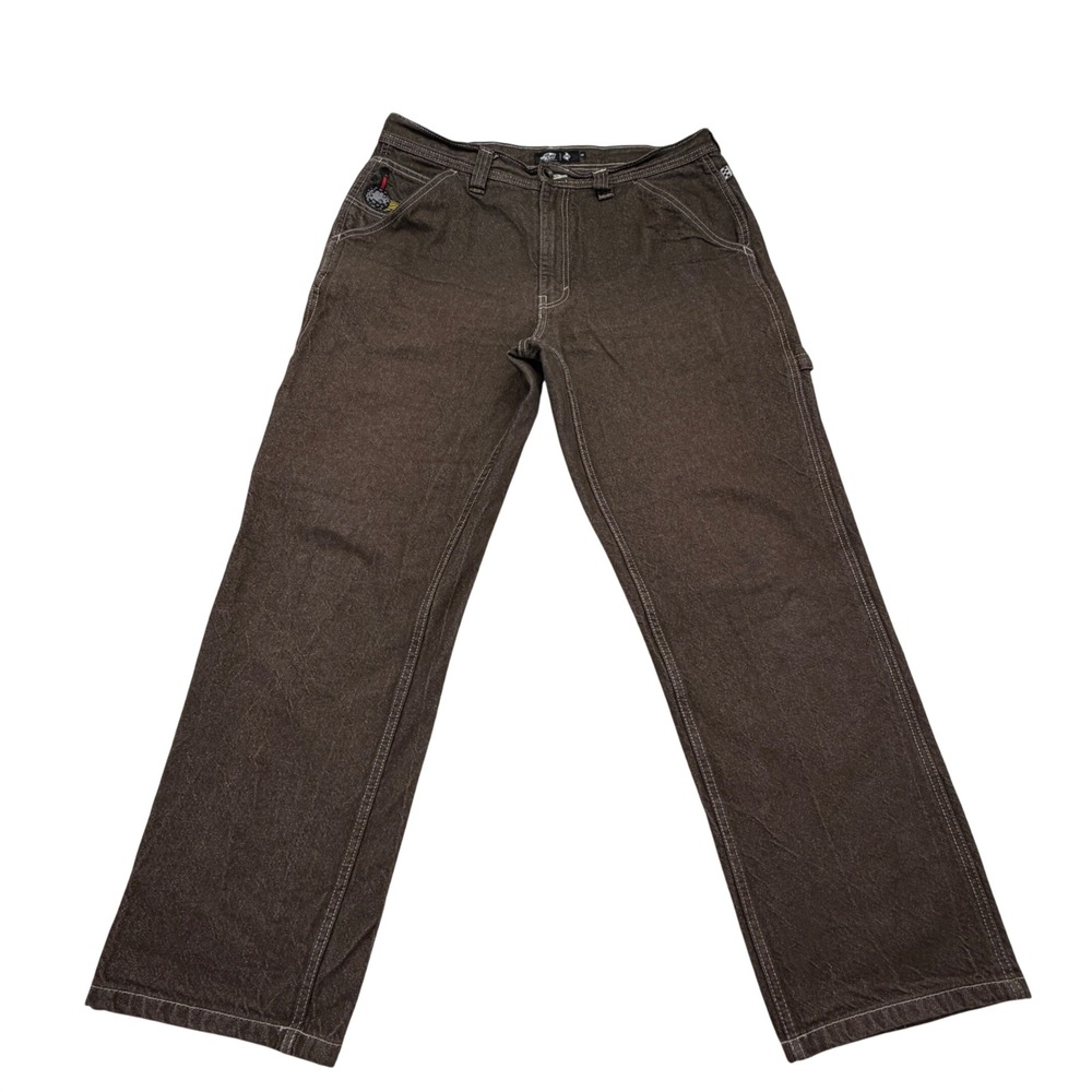 Vans Jeans Mens 36x32 Brown Wright Loose Fit Skateboard Carpenter Workwear Pants
